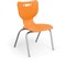 Mooreco Hierarchy School Chair, 4 Leg, 16" Chrome Frame, Orange Armless Shell, PK5 53316-5-ORANGE-NA-CH - alternate 1